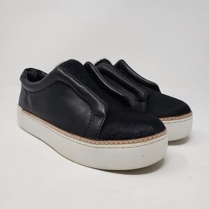 Madewell MADE black calf hair slip-on sneakers size 7.5